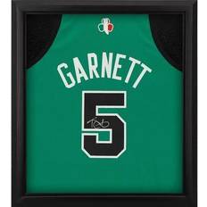 Kevin Garnett Kelly Green Boston Celtics Autographed Framed Mitchell & Ness 10/6/07 Italy Authentic Jersey Shadowbox