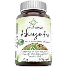 Vitamins & Supplements Amazing India Ashwagandha Made with Ashwagandha 500