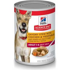 Hills science dog food Hill's Science Diet Adult Savory Stew with Chicken & Vegetables Canned Dog 12.8 Case X