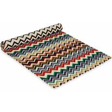 Noir Nappes Missoni Home Striped Rectangular Tablecloth Nappe Noir