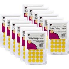 Cli Charles Leonard 12 Pk Color Coding Labels Yellow