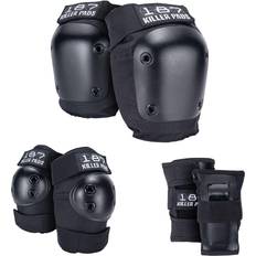 Skateboards 187 Killer Pads Junior Six Pack Set Black