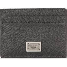 Grijs Kaarthouders Dolce & Gabbana Dauphine Card Holder Gray Leather