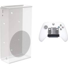 Controller & Console Stands HIDEit Mounts for Xbox Series S and Controller, White Steel Mount for Xbox Series S Xbox Controller, Pro Bundle