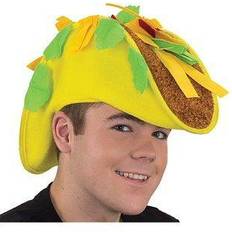 Beige Hats Forum Novelties Adult Felt Taco Hat