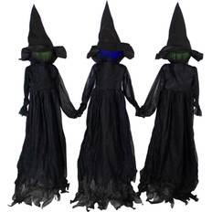 Halloween Accessories Northlight Lighted Faceless Witch Trio Outdoor Halloween Stakes