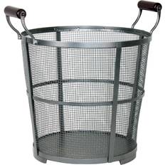 Fireplaces Panacea Antique Iron Contemporary Log Bin Gray