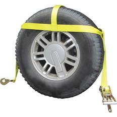 Tire Chains Tire Bonnet Ratchet Tie Down Strap with 3,333 lb. Safe