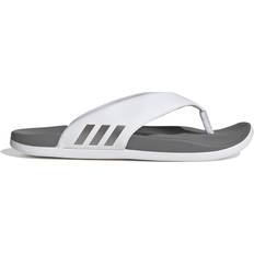 Adidas Slip-On Flip-Flops adidas Adilette Comfort - Cloud White/Taupe Met./Grey Three