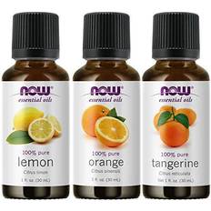 NOW 3-Pack Variety of Now Essential Oils: Citrus Blend Orange, Tangerine, Lemon