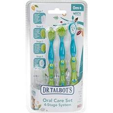 Nuby Talbot's Oral Care Set with Stand; 4-Stage System with Finger Massager, 2