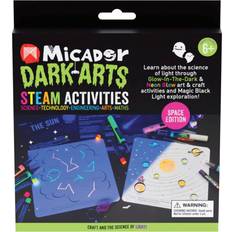 Space Science Experiment Kits Micador Dark Arts Glow STEAM Activity Pack, Space