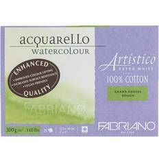 Fabriano Artistico Enhanced Watercolor Block Extra White, Rough Press, 5" x 7"