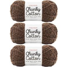 Yarn & Needlework Supplies Premier Yarns Chunky Cotton Yarn-Chocolate