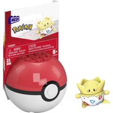 Blocks Togepi Mega Construx 25th Birthday Pokemon Series Figure Multi-colo Multi-colo