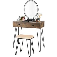 Dressing Tables Goplus Industrial Makeup Dressing Table