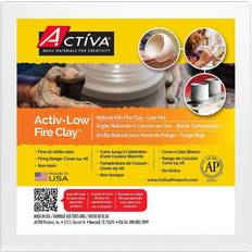 Black Pottery Clay Activa low fire clay 5lb-gray/white