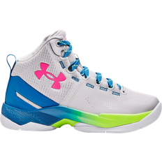 Gula Basketskor Barnskor Under Armour Boys Curry Boys' Preschool Basketball Shoes Gray/Blue 13.0