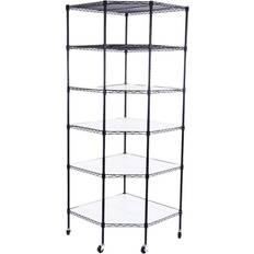 Shelving Systems Bed Bath & Beyond 6-Tier Wire Rack Corner Shelving System