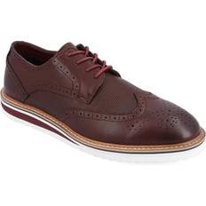 Men - Red Derby Vance Co. Warrick Bordeaux Men's Up Wing Tip Shoes Burgundy