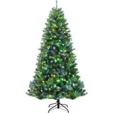 Costway 6ft Pre-lit Hinged Christmas Tree