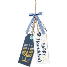 Wall Decor GlitzHome 24"H Wooden Hanukkah Doorknob Hanging Wall Decor