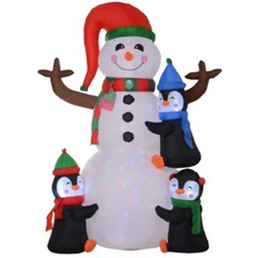 Interior Details Homcom 6ft Christmas Inflatable Snowman with Blow Up Yard Lights Decoration