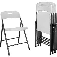 Cosco Solid Resin Indoor/Outdoor Plastic Folding Chair 4-pack