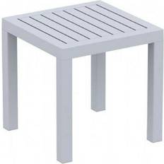 Gray Outdoor Bistro Tables Siesta ISP066-SIL Ocean Square