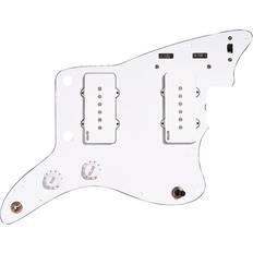 White Pickups Emg JMaster Pickguard System White