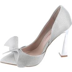 Betsey Johnson Women's Nobble Pump, Silver