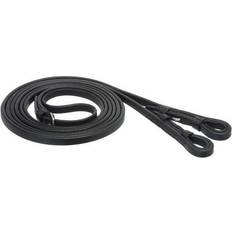 Reins Tough-1 Equiroyal Plain Rein Black 5/8