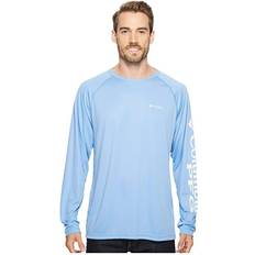 Columbia Men PFG Terminal Tackle Long Sleeve Shirt- Blue