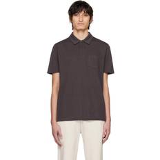 Sunspel riviera polo Sunspel Riviera Polo Shirt - Charcoal