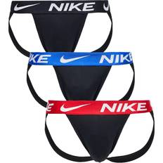 Elastane/Lycra/Spandex Men's Underwear Nike Men`s Dri-FIT Essential Micro Jock Strap Pack BKE1144-001/R, X-Large