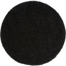 Rubber Carpets & Rugs Buddy Solid Shag Black 100cm