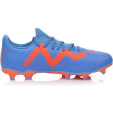 Mesh Fotballsko Puma Youth Future Play FG/AG - Blue Glimmer/White/Ultra Orange