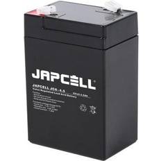 6v 4.5 Japcell JC6-4.5 6V 4,5Ah AGM batteri