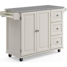 Wood Trolley Tables Homestyles Kitchen Cart Trolley Table 18x53.5"