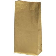 Festartikler Creativ Company Papirposer, H: 22.5 cm, str. 6,5x11 cm, 50 g, guld, 10 stk. 1 pk