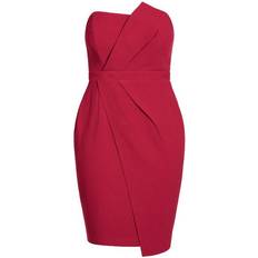 City Chic Enchant Dress - Sangria