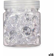 Dekorative sten Gift Decor Dekorative Sten Diamant 150 g Gennemsigtig 16 Enheder