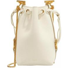 Chloé Marcie micro bucket White Size OneSize 100% Calf-skin leather