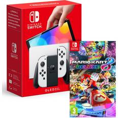 Nintendo Switch OLED White Mario Kart 8 Deluxe