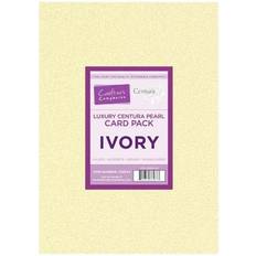 Crafter's Companion Luxury Centura Pearl A4 Card Ivory 40 Sheets