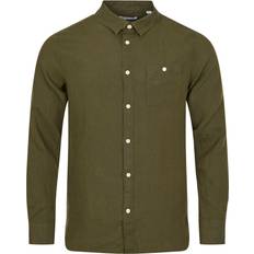 Knowledge Cotton Apparel Kläder Knowledge Cotton Apparel fit Linen Shirt Gots/vegan Herr Kortärmade