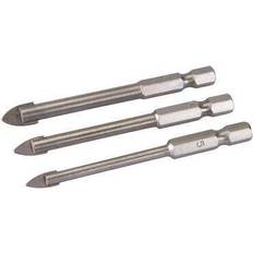 Elverktygstillbehör Silverline Hex Drive Tile and Glass Drill Bit 3pcs Set 5 6 8mm