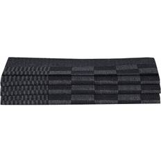 Maniques vidaXL Ensemble De Serviettes Gants de Four Porte-pots 15 pcs Manique Noir