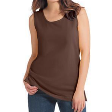 Underwear Woman Within Perfect Scoopneck Tank Top - Chocolate