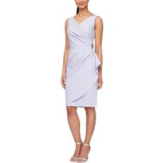 Knälånga klänningar Alex Evenings Short Side Ruched Compression Dress - Lavender